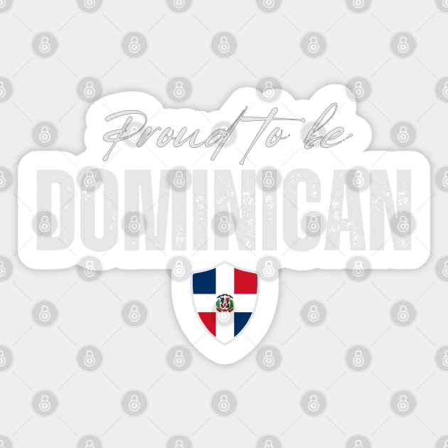 Proud dominican, Dominican Republic flag Sticker by eka123
